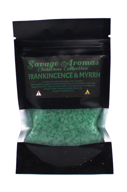 Set of Three Christmassy Sizzlers - Gingerbread House, Frankincense and Myrrh and Rosemary Bay Wreath