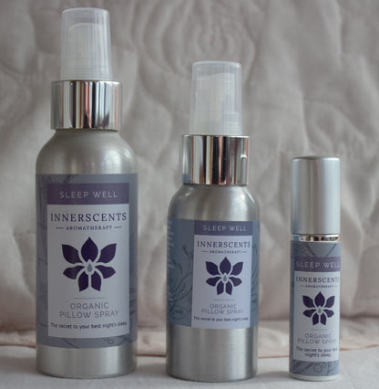 Sleep Well Aromatherapy Pillow Spray - NEW 50ML SIZE - - Innerscents Aromatherapy